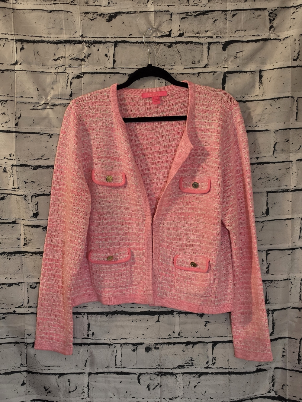 Pink Tweed Pocket Jacket